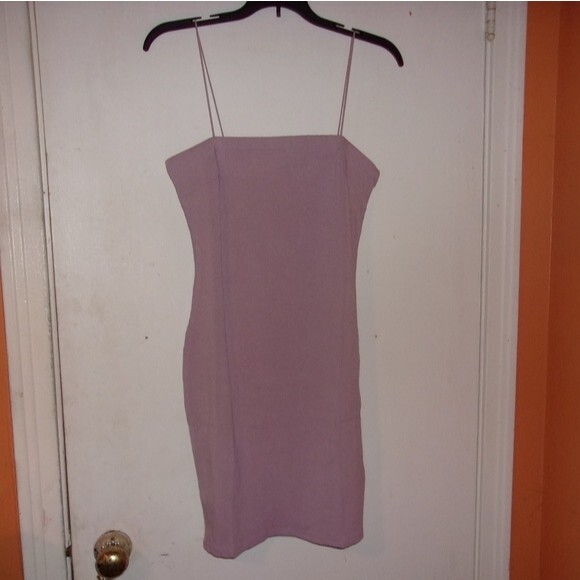 Active Usa Large Mauve Ribbed Cami Mini Dress - Picture 4 of 12